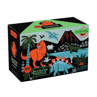 Dinosaurs Glow In The Dark 100Pc Puzzle