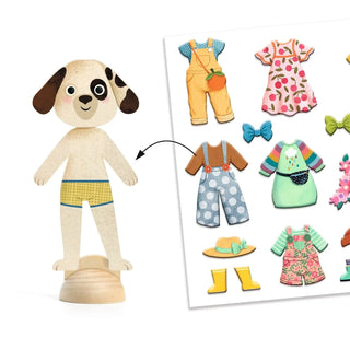 Djeco LPA Bonjour Paris Collage Magnetic Dolls