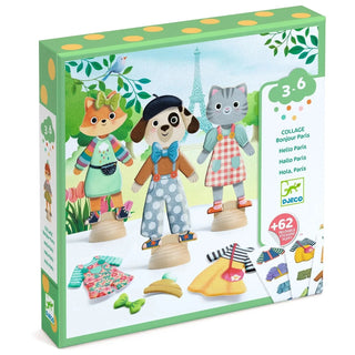 Djeco LPA Bonjour Paris Collage Magnetic Dolls