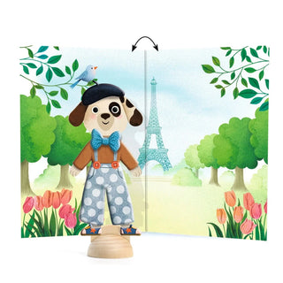 Djeco LPA Bonjour Paris Collage Magnetic Dolls