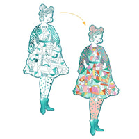 Djeco Les Demoiselle: Rebekka & Friends Coloring Paper Dolls