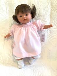 15" Sarah Doll W/ Short Pigtails and Pink Dress
