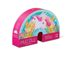 Crocodile Creek 12pc Mini Puzzle - Sweet Unicorn