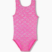 Girl Power Pink Mermaid Shimmer Leotard