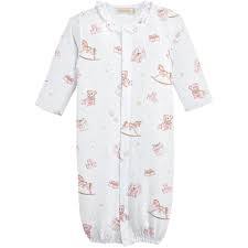 Baby Club Chic Baby Toys Pink Convertible Gown w/ Ruffle