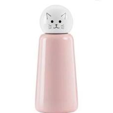 Lund Waterbottle - Pink and White Cat