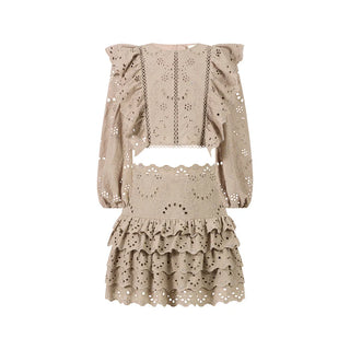 Marlo Kids Ottilie Embroidered 2Pc Skirt & Top Set