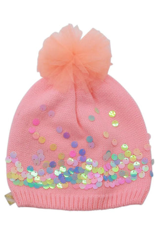 Beanie with Big Sequins