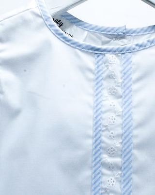 Baby Blessings Blue & White Striped Ruby Set