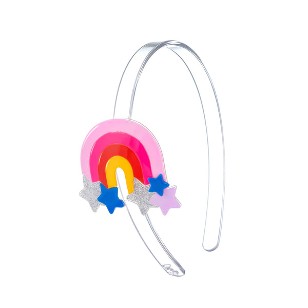 Acrylic Headband - Bright Rainbow