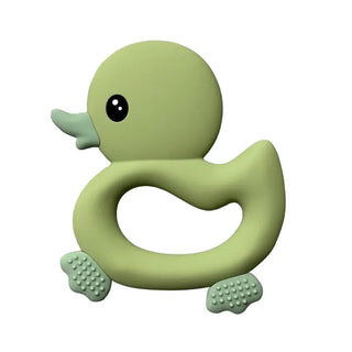 Three Hearts Silicone Ducky Teether