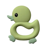 Three Hearts Silicone Ducky Teether