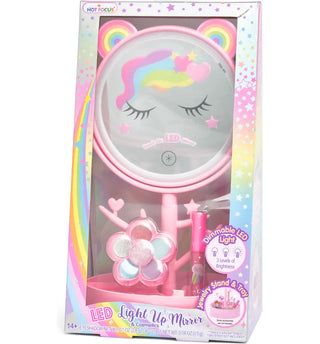 Hot Focus Rainbow Unicorn LED Light Up Mirror & Cosmetics - view 2