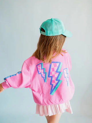 Anything is Possible Lightning Pink Berry Sweatshirt