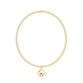 Enewton Classical Gold 2mm Bracelet - Gold 8 mm Charm