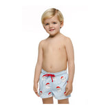 Sal & Pimenta Classic Blue  Santa Swim Trunks