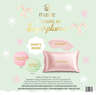 Musee Visions of Sugarplum House of Bath Balm and Eye Mask Set