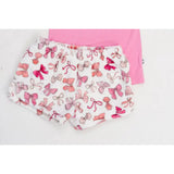 Macaron & Me Pink Bows Plush Shorts