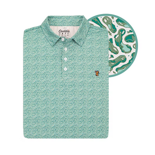 Youth Caddie Greens Performance Polo