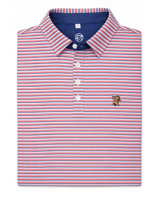 Youth Caddie Golf Independence Polo - Red/White/Blue