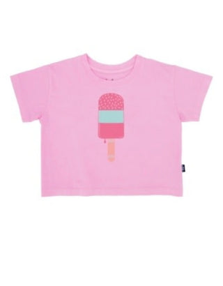 F4A Skate Pop Crop Tee Prism Pink