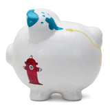 Ceramic Piggy Bank - Firetruck