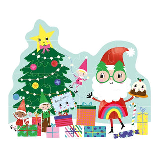 Floss & Rock 12pc Shaped Jigsaw Puzzle - Christmas
