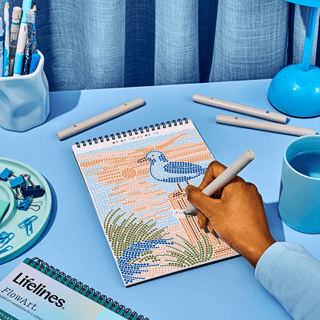 FlowArt Day at the Beach Dot-By-Letter pad, additional view