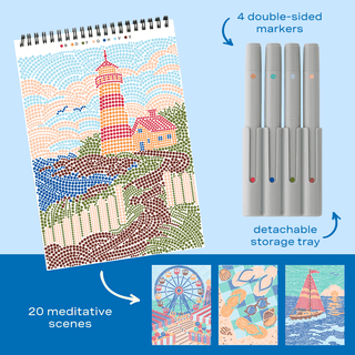 FlowArt Day at the Beach Dot-By-Letter pad, additional view