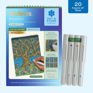 FlowArt Majestic Earth Dot-By-Letter Metallic pad