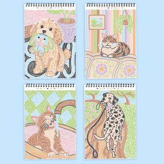 FlowArt Wags & Whiskers Dot-By-Letter pad, additional view