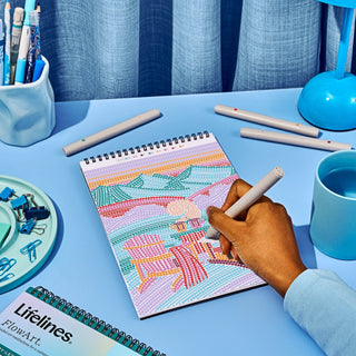 FlowArt Winter Wonderland Dot-By-Letter pad, additional view