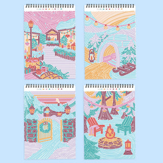 FlowArt Winter Wonderland Dot-By-Letter pad, additional view