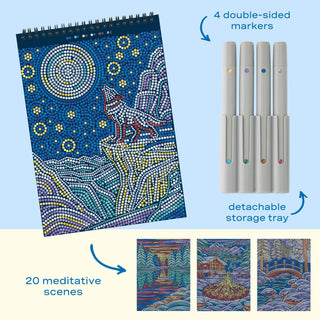 FlowArt Winter's Glow Dot-By-Letter Metallic pad, additional view