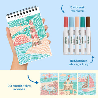 FlowArt Mini Coastal Calm Dot-By-Letter pad, additional view