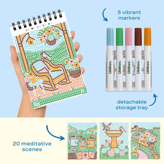 FlowArt Mini Cottage Garden Dot-By-Letter pad, additional view