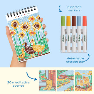 FlowArt Mini Small Town Serenity Dot-By-Letter pad, additional view