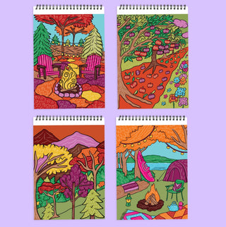 FlowArt Fall is in the Air Scented Color-to-Reveal pad, additional view