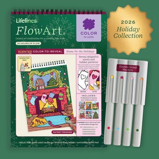 FlowArt Home for the Holidays Scented Color-to-Reveal pad