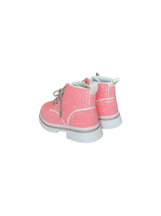 Lola and the Boys Pink Bubble Gum Shimmer Boots