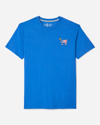 GOAT USA Royal Blue Freedom Graphic Tee