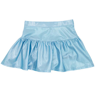 Azarhia Gathered Skort- Light Blue Shimmer