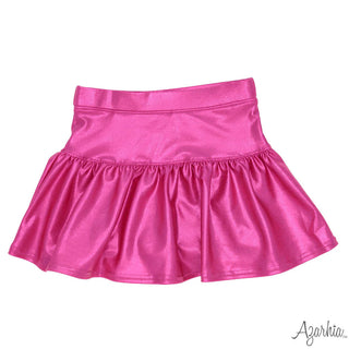 Azarhia Gathered Skort - Hot Pink Shimmer