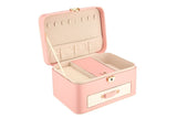 Multi Compartment Jewelry Box - Pink