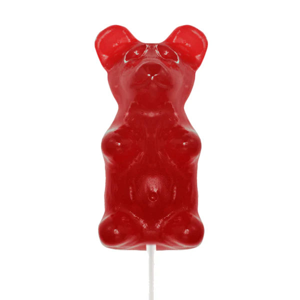 Giant Gummy Bear on a Stick - Cherry