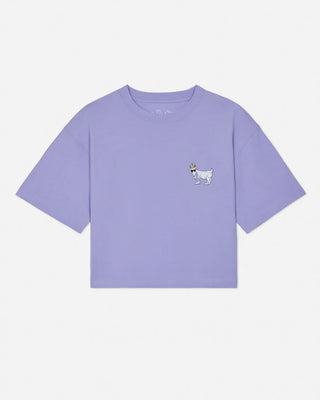 Goat USA Girls Periwinkle Boxy Cropped Tee