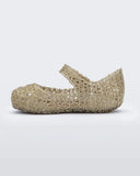 Mini Melissa Campana Papel Baby Shoes - Gold