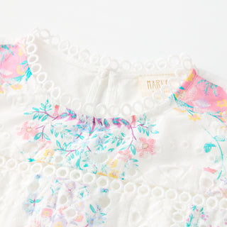 Marlo Kids Gracie Embroidered Mini Dress