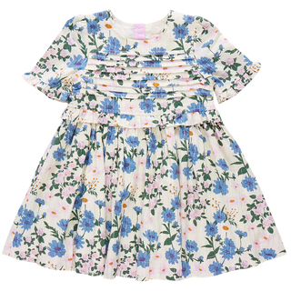 Pink Chicken Melon Daisy Floral Raquel Dress