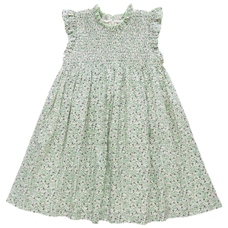 Pink Chicken Green Mini Ditsy Stevie Dress